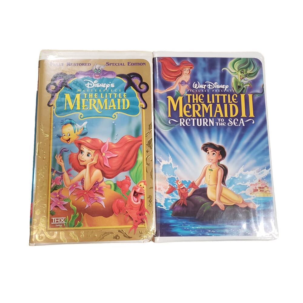 Disney Special Edition Masterpiece The Little Mermaid & II Return To The Sea VHS